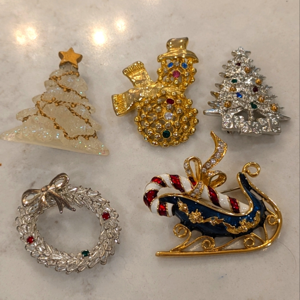 Christmas Brooches
